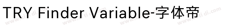 TRY Finder Variable字体转换
